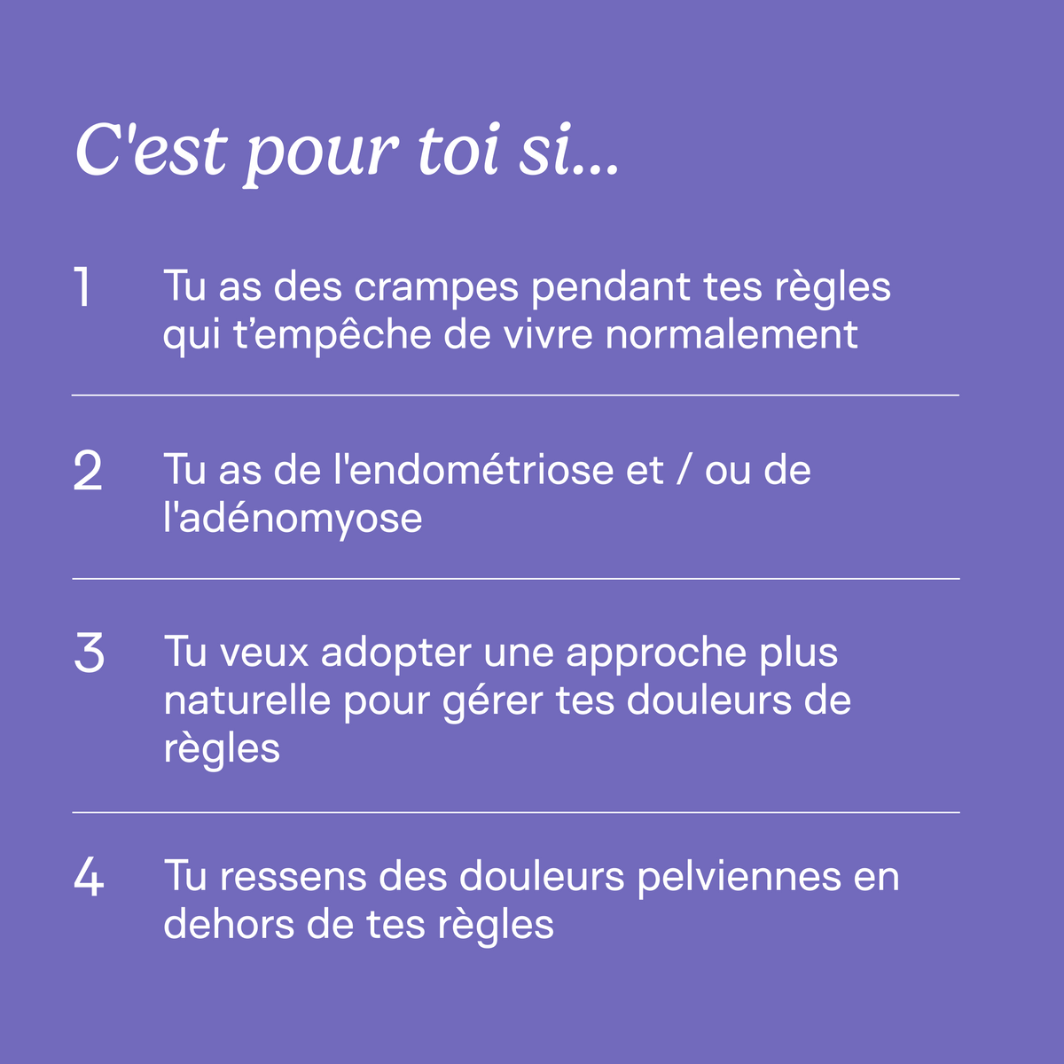 Pack Règles Douloureuses