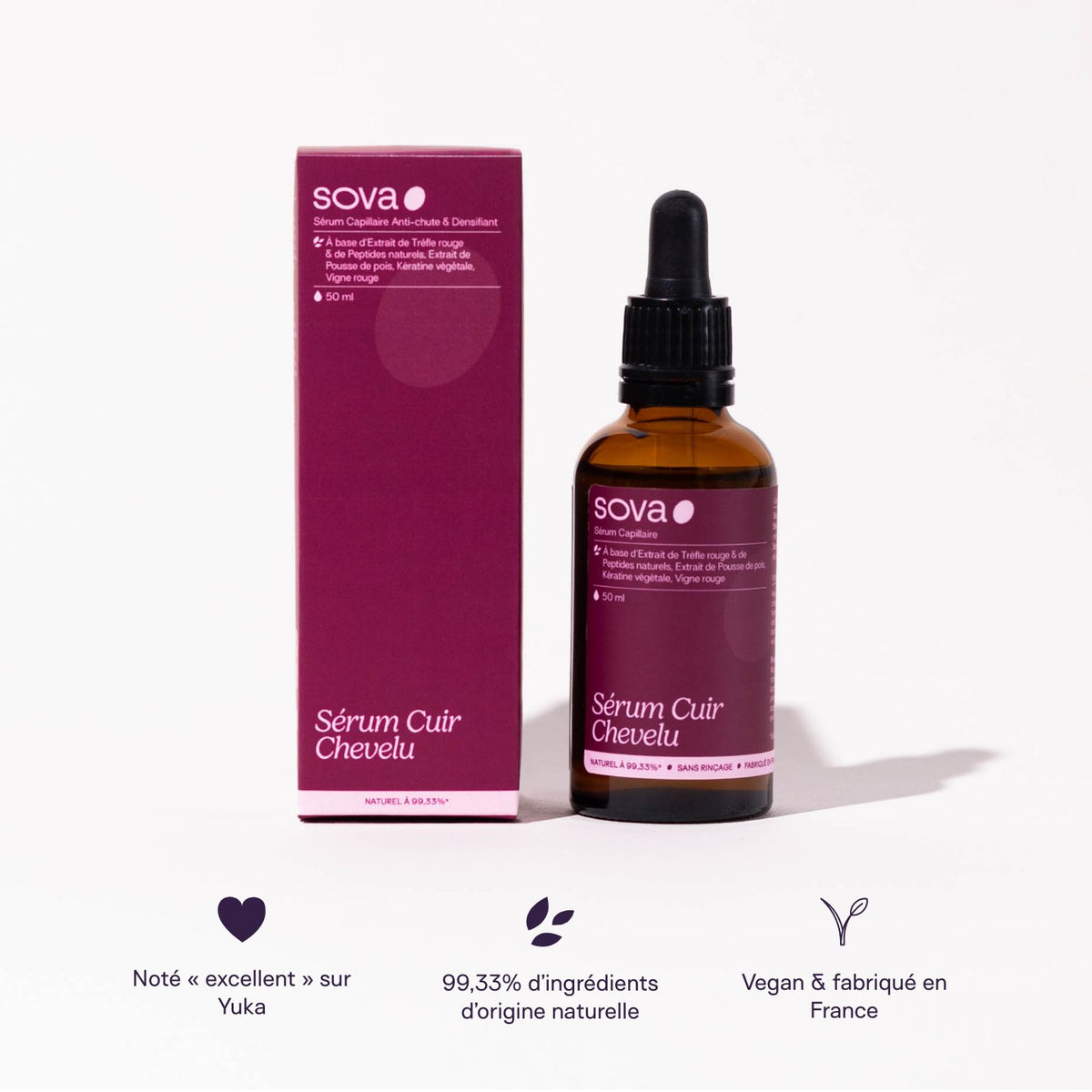 Pack Cheveux - Sérum Cuir Chevelu & Coup de Pousse Anti-chute - SOVA